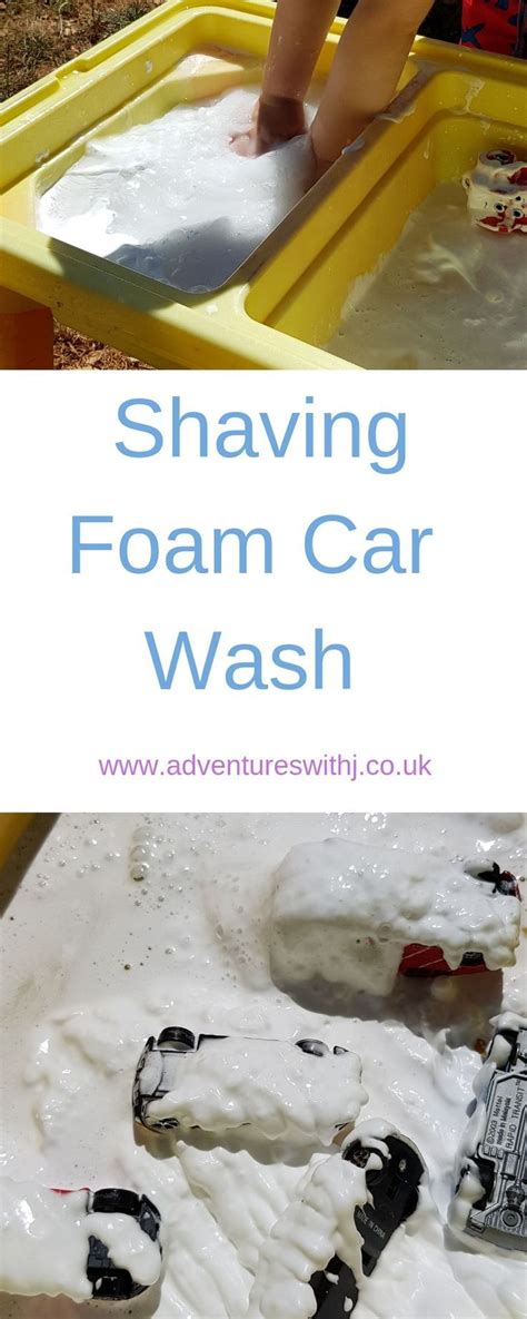 Shaving Foam Car Wash Sensory Play Adventures With J Water Play