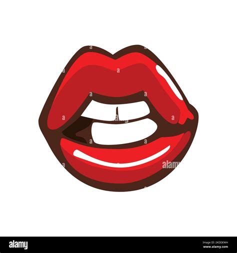 Lips Vector Pins Sticker Design Purple Lipstick Beauty Vectors