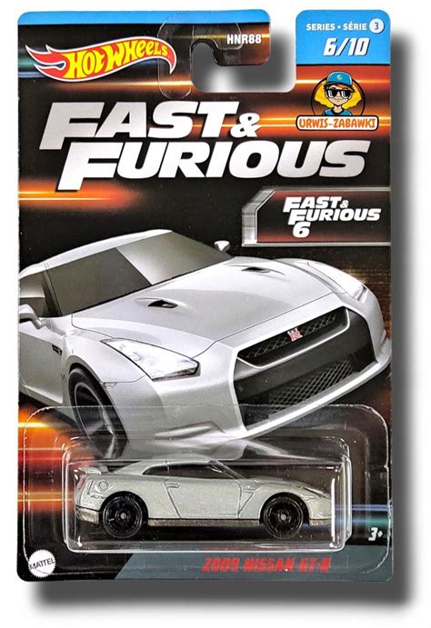 Hot Wheels FAST AND FURIOUS SZYBCY I WSCIEKLI NISSAN GT R SERIA Oficjalne