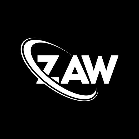 ZAW Logo ZAW Letter ZAW Letter Logo Design Initials ZAW Logo Linked