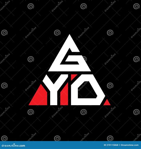 Gyo Triangle Letter Logo Design With Triangle Shape Gyo Triangle Logo