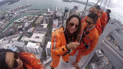 Ajhackett Skywalk Auckland Sky Tower New Zealand Youtube