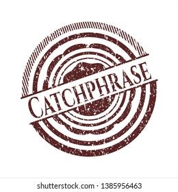 Red Catchphrase Rubber Seal Grunge Texture Stock Vector Royalty Free