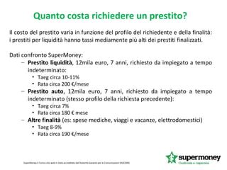 Prestiti L Identikit Del Debitore Italiano PPT