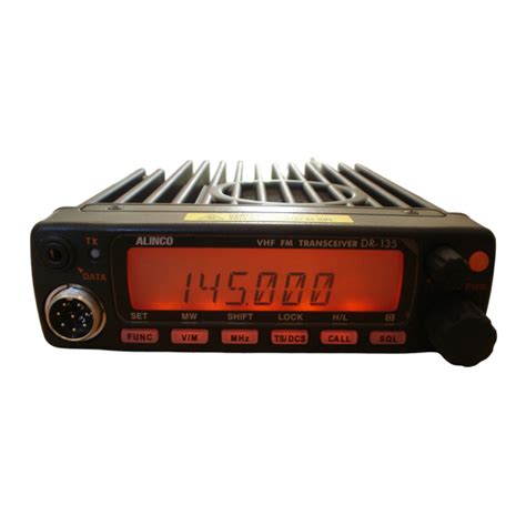 ALINCO DR-135T/E MK III INSTRUCTION MANUAL Pdf Download | ManualsLib