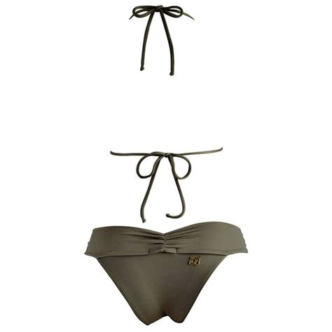 Brigitte Swim Brigitte Jeweled Triangle Bikini Olive Green Nwt Poshmark