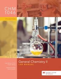 Chm General Chemistry Ii Lab Manual Broward College South