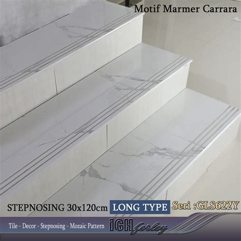 Jual Stepnosing X Cm Granit Pijakan Tangga Motif Carrara White