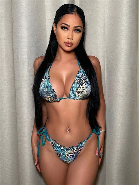 Swim SXY Summer Beach Mandala Print Bikini Set With Frill Trim Carnival SHEIN USA