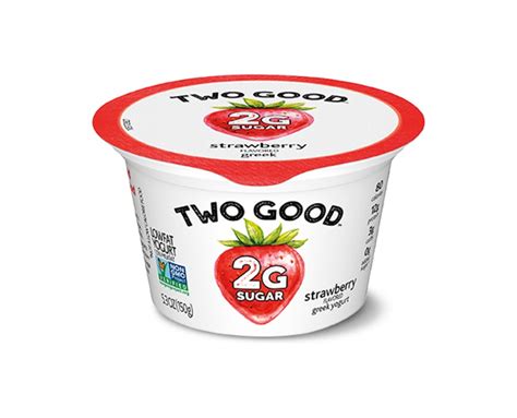 Dannon Two Good Vanilla Or Strawberry Lowfat Greek Yogurt Aldi Us