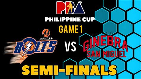 Meralco Vs Ginebra Game Semifinals Pba Live Scores Philippine Cup