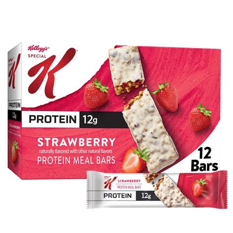 Kellogg S Special K Strawberry Chewy Protein Bars 19 Oz 12 Count