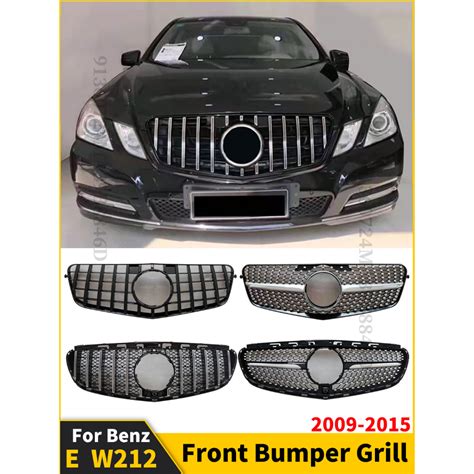 Front Bumper Radiator Grille Inlet Gt R Diamond Grill For Mercedes Benz