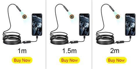 Эндоскоп 3 в 1, 5,5-7 мм, водонепроницаемый, USB, Android | AliExpress