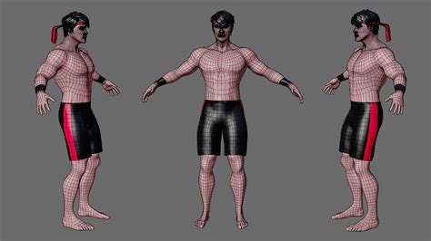 Characters-4 Street Fighter 3D Model by 7ka