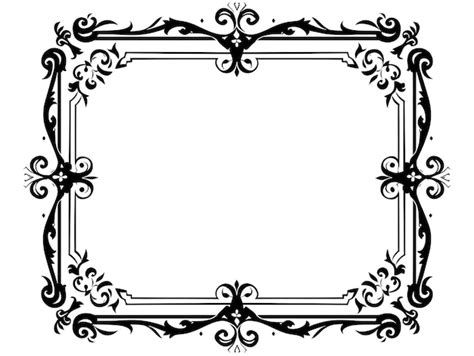 Antique frame clipart grey border clipart ornate frame vintage frame ...