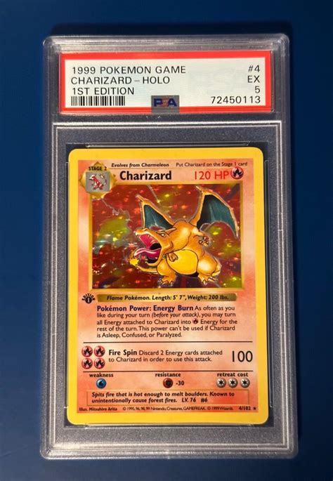 Mavin Pokémon 1st Edition Shadowless Charizard Psa 5 Base Set 1999