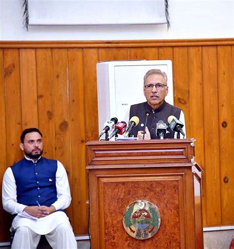 President Dr Arif Alvi Addressing A Seminar On The Role Of Ombudsman