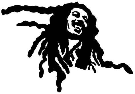 Bob Marley Silhouette Permaclipart