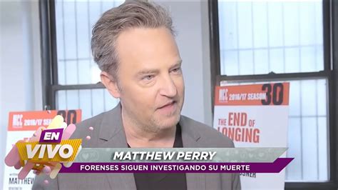 Partida De Matthew Perry Sigue En Fuerte Investigaci N En Vivo Youtube