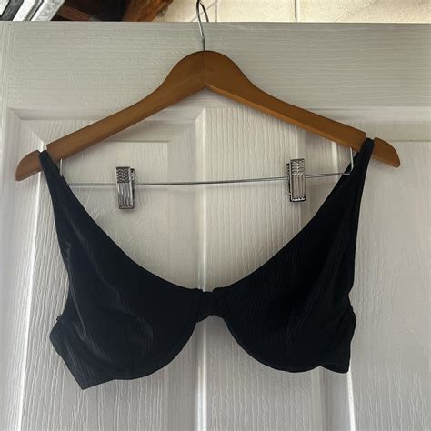 Topanga Black Bikini Top Size 12 DD Bigger Bust Depop