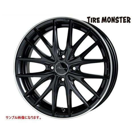 HOT STUFF ホットスタッフ プレシャス AST M インチ J 穴 PCD BK リムP 本セット 送料無料一部地域除 M トータルクリエイト