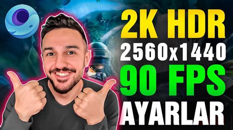 2K HDR 90 FPS En Net Görüntü Efsane Gameloop PUBG Mobile Ayarları