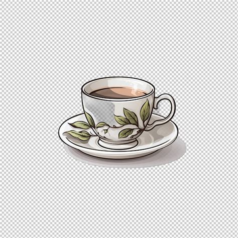 Logotipo De Desenho Animado Earl Grey Tea Fundo Isolado Psd Premium