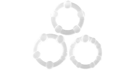 Crushious Set Inele Penis Cu Bile Silicon Transparente Testicule Erectii Puternice Sex Shop