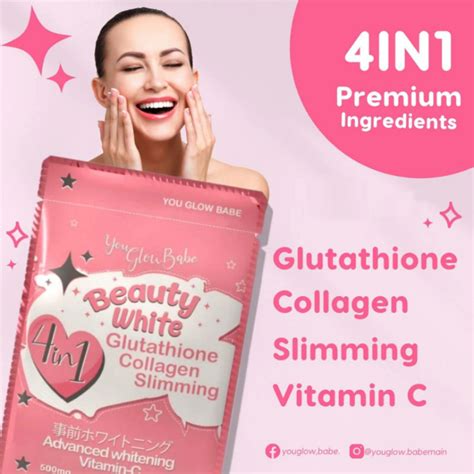 Beauty White You Glow Babe In Collagen Glutathione Garcinia Cambogia Vitamin C Capsules