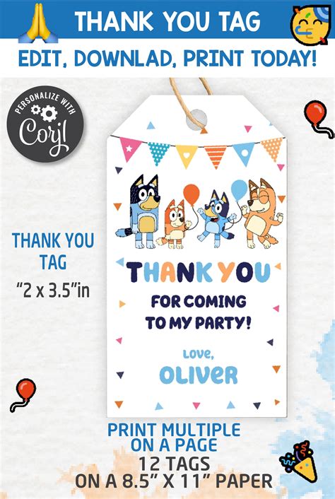 A Thank Card With The Words Thank You For Coming To My Party And An