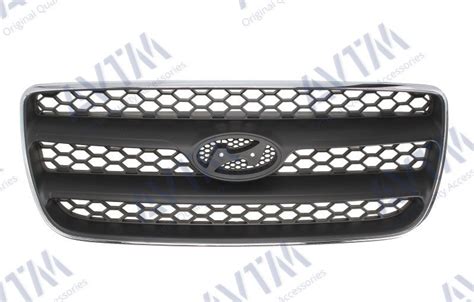 Решетка Радиатора на Hyundai Santa Fe II 2006-2009 Хром./черн ...