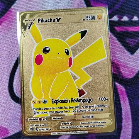 2024 Metal Pokemon Cards Letters Golden Gengar Pikachu Shiny Iron