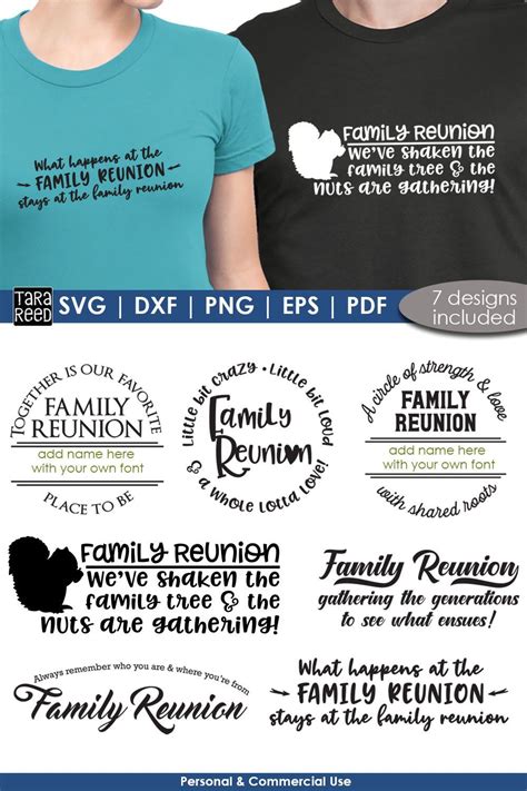 7 Family Reunion Quotes | Family Reunion Shirt Ideas | Family reunion ...