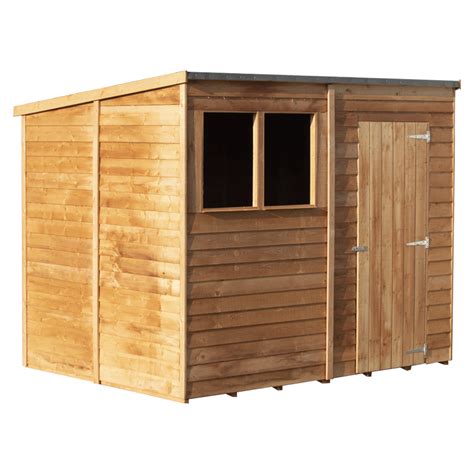 Shire 8 X 6ft Dip Treated Overlap Pent Shed Wilko