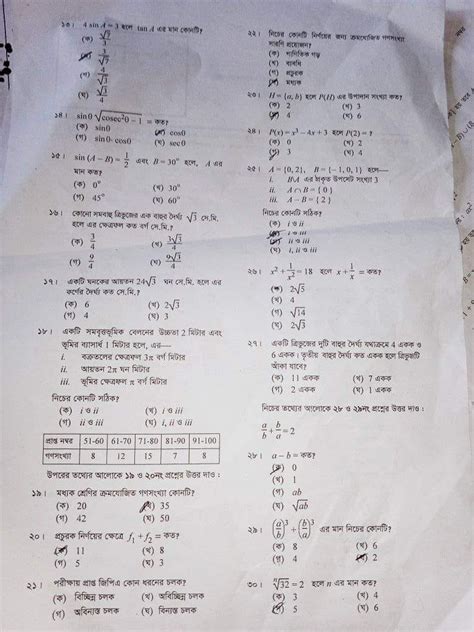 SSC Math MCQ Question 2022 Answer All Board All New Job Circular