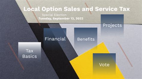 Local Option Sales And Service Tax By Pamela Stecker