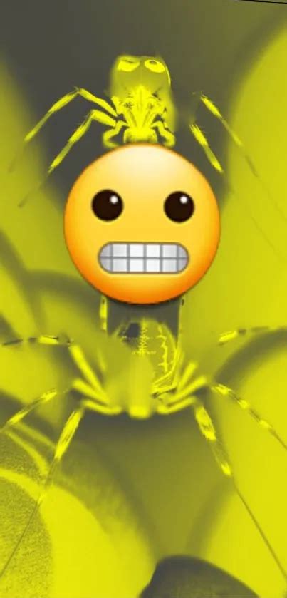 vivid spider emoji wallpaper