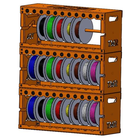 Large Wire Spool Organizer Rack Tmr Customs