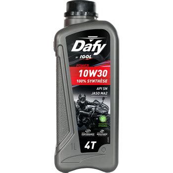 Huile Power 4T 10W40 100 synthèse Dafy by Igol moto dafy moto