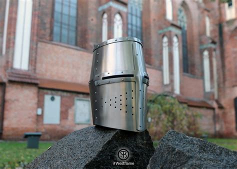 Topfhelm from Dargen. Topfhelm is a cavalry helmet used by European ...
