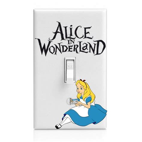 Alice In Wonderland Light Switch Cover In 2020 Alice In Wonderland Room Alice In Wonderland