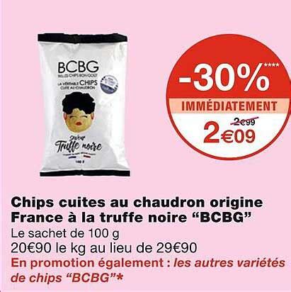 Promo Chips Cuitees Au Chaudron Origine France à La Truffe Noire bcbg