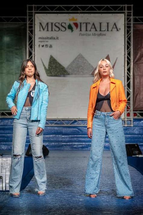 Miss Italia contestants wear Leather Trend leather jackets ...
