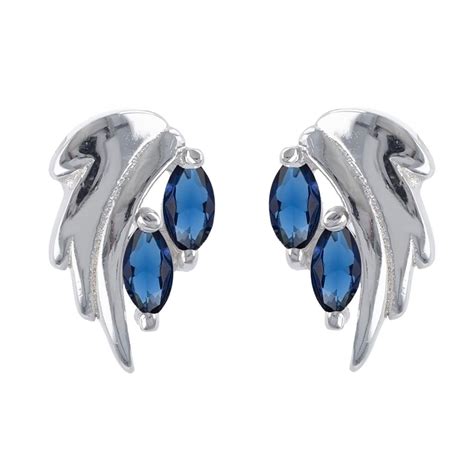 Satın alın Les Trésors De Lily R4809 Boucles Argent Sissi bleu