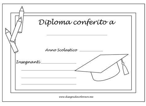 Diplomi Scuola Infanzia Bianco E Nero Cerca Con Google Diplomi