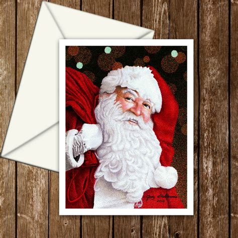 Santa Claus Christmas Cards - Etsy