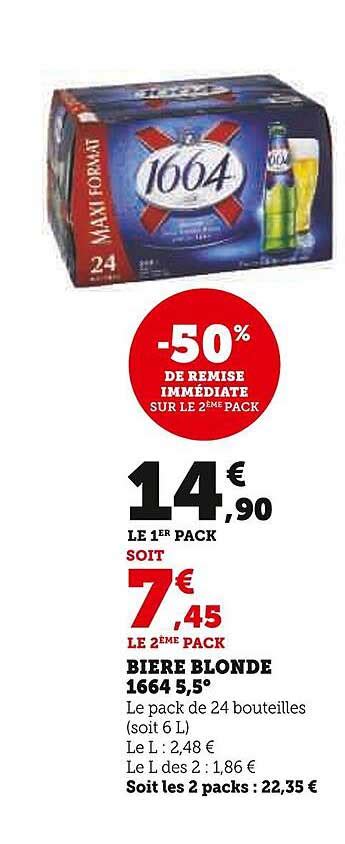 Promo Bi Re Blonde Chez Super U Icatalogue Fr