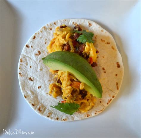 Tex Mex Chorizo And Egg Breakfast Tacos Delish D Lites