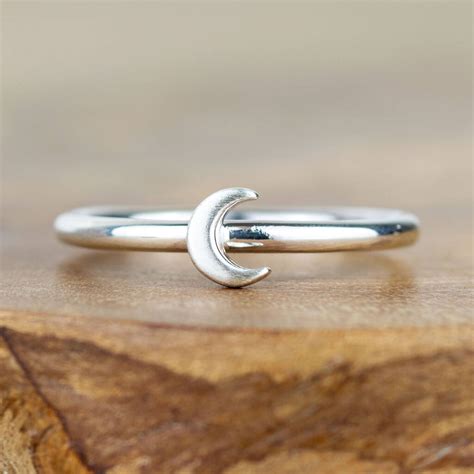 Silver Moon And Gold Star Stacking Ring Set By Alison Moore Designs